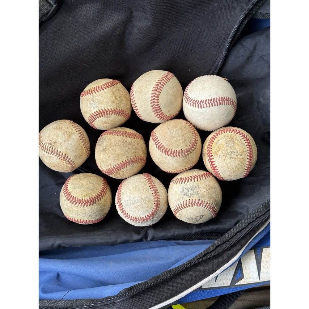 Lot of 10 Wilson Used Practice Baseballs